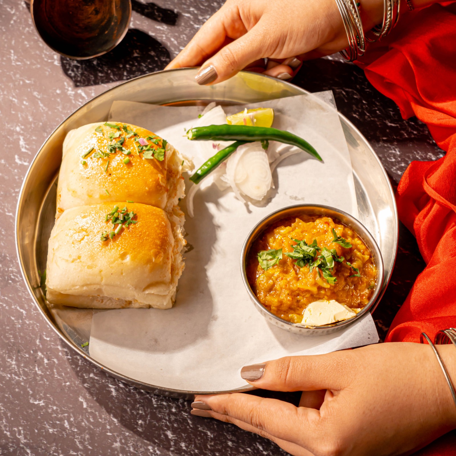 Handi Dhokla served at Rajdhani Delights